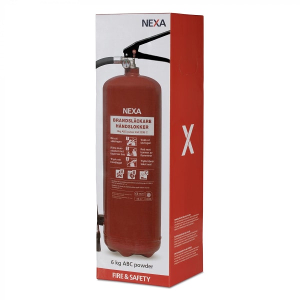 Nexa Fire & Safety Brandsläckare Röd 6kg 55A