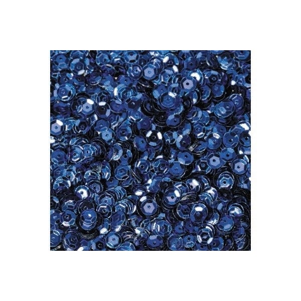 Paljetter 5mm 500g, Blå