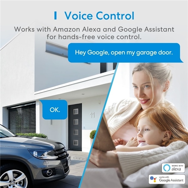 Meross MSG100 smartadapter - gör din gamla garageport smart