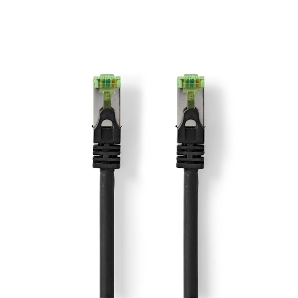 Nedis CAT7 netværkskabel | S/FTP | RJ45 Han | RJ45 Han | 10.0 m | Snagless | Runde | LSZH | Sort | Konvolut