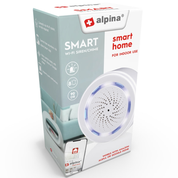Alpina WiFi Smart Inomhussiren 90dB