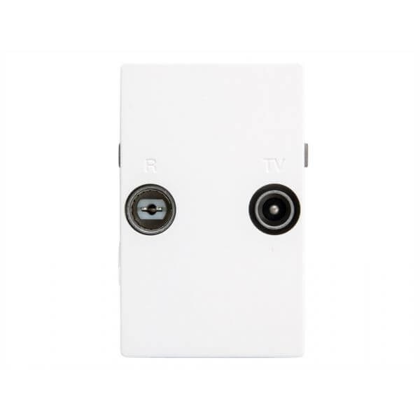 Triax Wall Outlet FM/TV TD 263E White