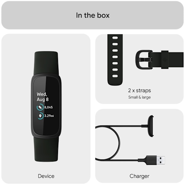 Fitbit Inspire 3, Black/Midnight Zen