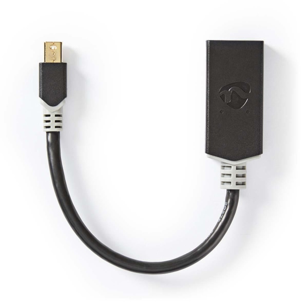 Nedis Mini DisplayPort kaapeli | DisplayPort 1.4 | Mini DisplayPort Uros | HDMI™ Ulostulo | 48 Gbps | Kullattu | 0.20 m | Pyöreä | PVC | Antrasiitti |