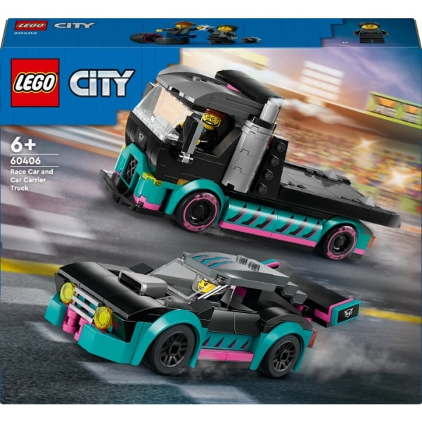 LEGO City Great Vehicles 60406  - Kilpa-auto ja autonkuljetusaut