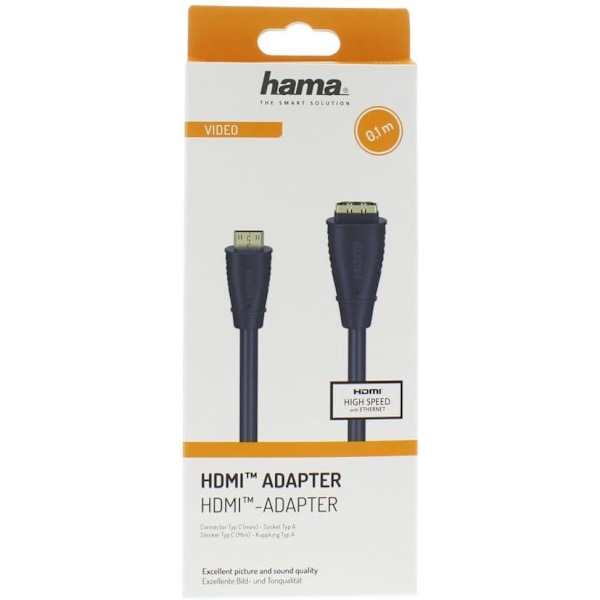 Hama Adapter HDMI Mini C-HDMI Hane-Hona Guld Svart