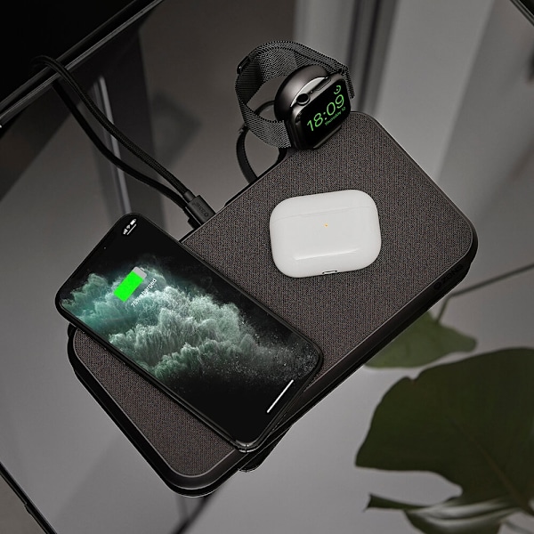 Zens Apple Watch Lader Qi USB-Stick Aluminium Sort