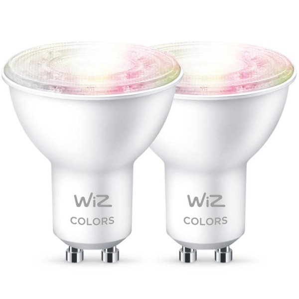 WiZ 2-pack WiFi Smart LED GU10 50W 345lm Färg