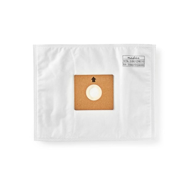 Nedis Støvsugerpose | 10 stk. | Syntetisk | Mest solgt for: Nedis® VCBG500 / VCBG550-Series | Hvid
