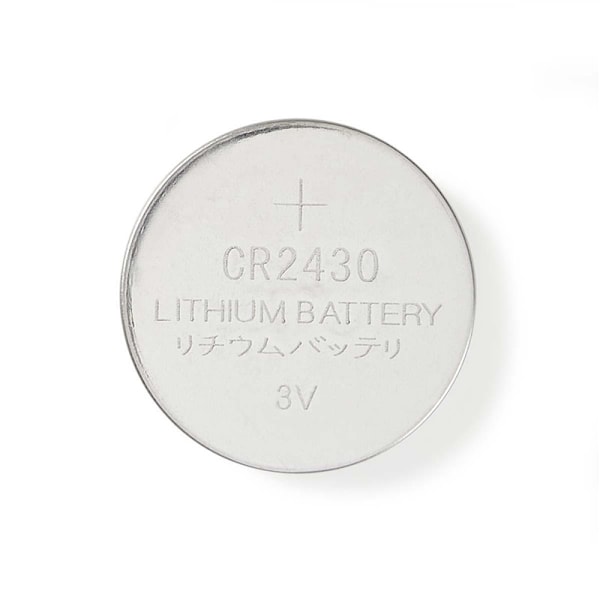Nedis Lithium knappcellsbatteri CR2430 | 3 V DC | 5-Blister | Silver