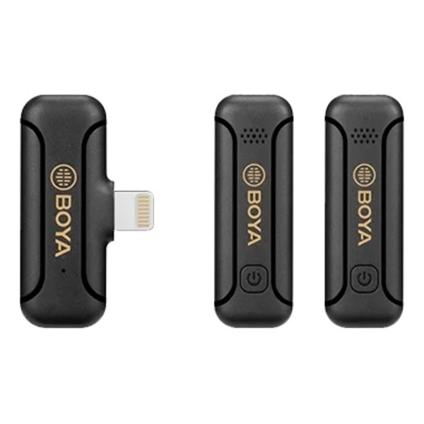 BOYA Trådløst mikrofonsystem x2 BY-WM3 för Iphone iOS, Lightning