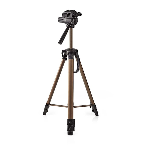 Nedis Stativ | Maximal lastkapacitet: 4.0 kg | Minsta arbetshöjd: 64.0 cm | Maximal arbetshöjd: 161.0 cm | 2 Segment | Pan & Tilt | Resväska ingår | A