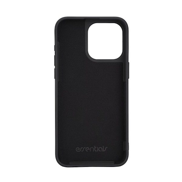 Essentials iPhone 15 Pro Max silikone bagcover, sort Svart