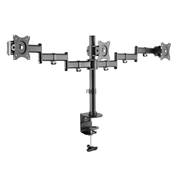LogiLink Monitorarm trippel 13-27 Sort