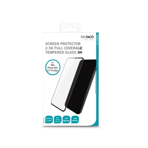 Deltaco Screen protector, iPhone 15 Pro Max Transparent