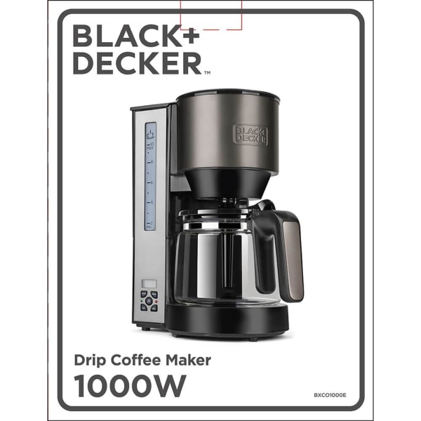 BLACK+DECKER Kaffemaskine LCD Timer 1000W