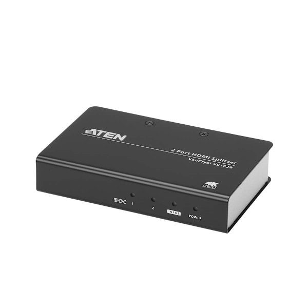 aten 2-Väylä True 4K HDMI Jaotin Musta