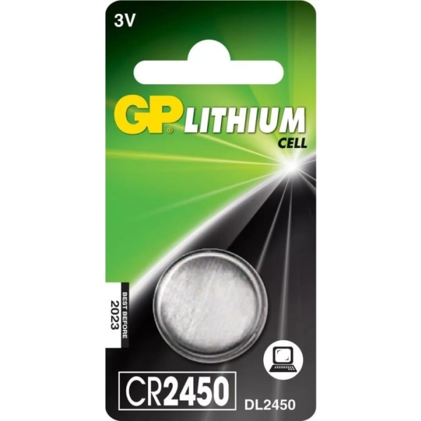 GP CR2450 Lithium Coin, 1 Pack (B)