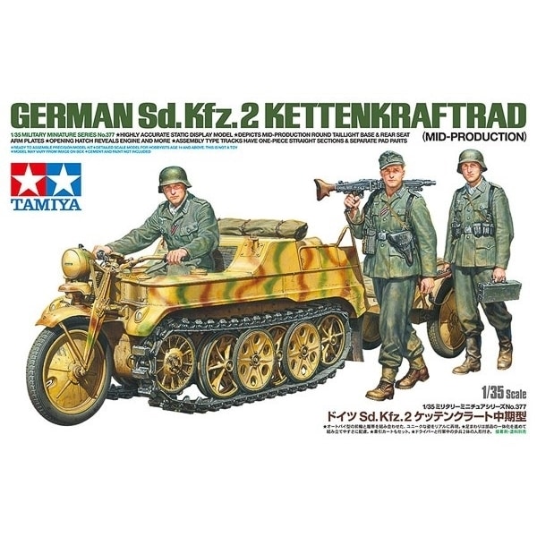 Tamiya 1/35 German Sd.Kfz.2 Kettenkraftrad (Mid-Productio