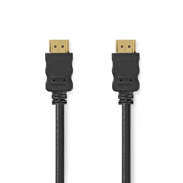 Nedis High Speed ​​HDMI ™ Kaapeli Ethernet | HDMI™ liitin | HDMI™ liitin | 4K@30Hz | ARC | 10.2 Gbps | 1.50 m | Pyöreä | PVC | Musta | Laatikko