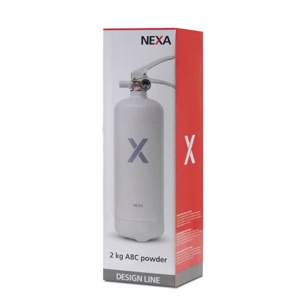 Nexa brandsläckare, 2 Kg ABC-pulver (Vit)