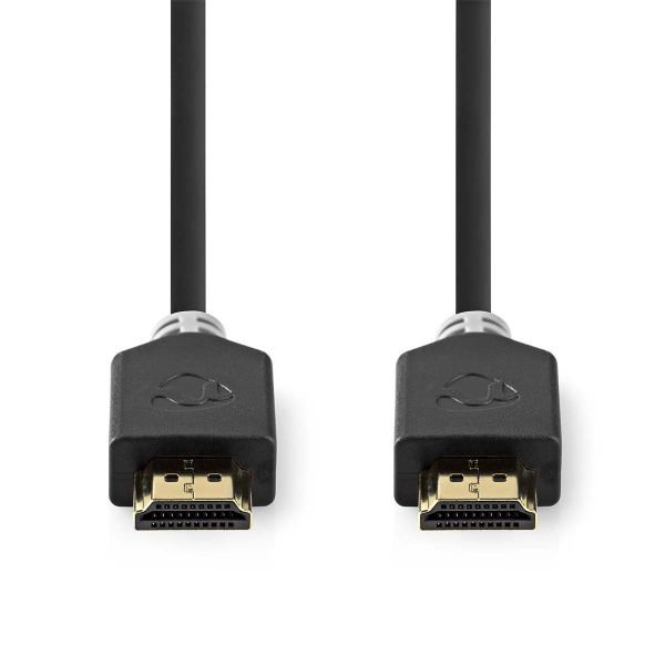 Nedis High Speed ​​HDMI ™ kabel med Ethernet | HDMI™ Kontakt | HDMI™ Kontakt | 4K@60Hz | ARC | 18 Gbps | 10.0 m | Rund | PVC | Antracit | Låda