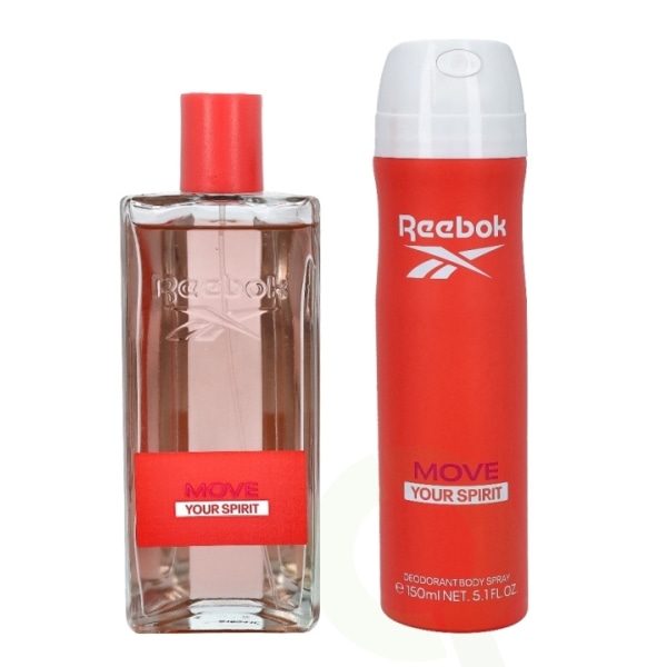 Reebok Move Your Spirit Naisten lahjasetti 250 ml, Edt Spray 100 ml/Bo