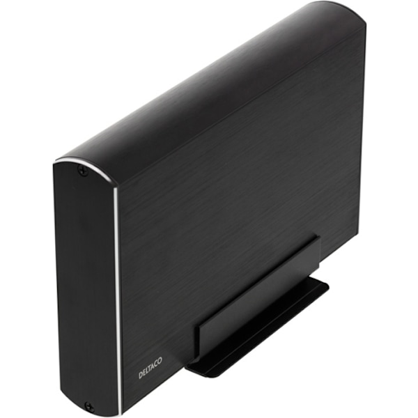 DELTACO externt kabinett för 1x3,5" SATA 6Gb/s-hårddisk, USB3 (MAP-GD34U3) Svart