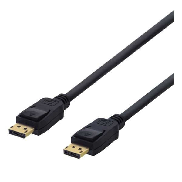 DELTACO DisplayPort-kaapeli, 5m, 4K UHD, DP 1.2, musta