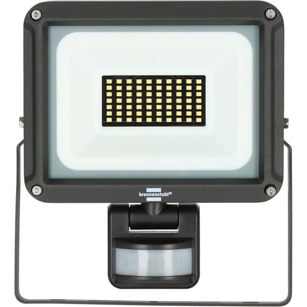 brennenstuhl LED Spotlight JARO 4060 P (LED projektør til vægmontering til udendørs IP65, 30W, 3450lm, 6500K, med bevægelsesdetektor)