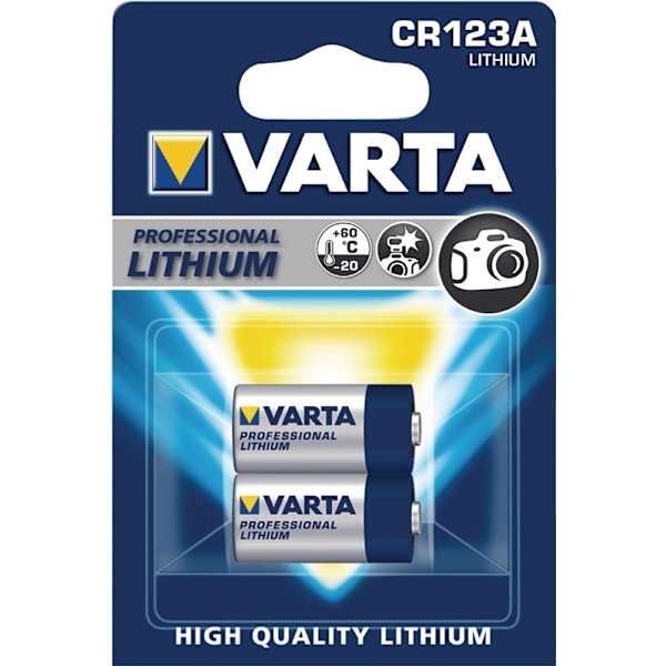 Varta Litium Tionyylikloridi Paristo ER14505 | 3 V DC | 1430 mAh | 2 - Läpipainopakkaus | Harmaa / Hopea