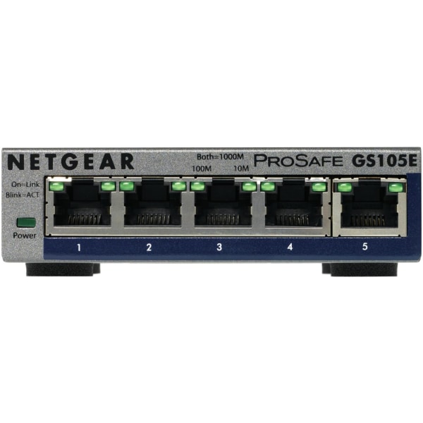 Netgear GS105E-200PES nätverksswitchar hanterad L2/L3 Gigabit Ethernet (10/100/1