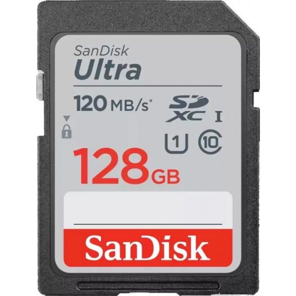 SanDisk Minneskort SDXC Ultra 128Gb 120Mb/s