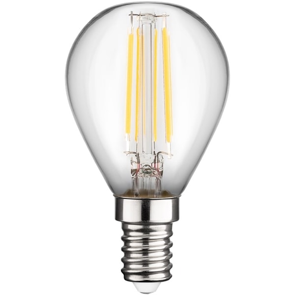 Goobay Filament-LED mini globe, 4 W sokkel E14, varm hvid, kan ikke dæmpes