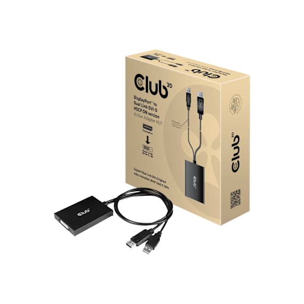 CLUB3D CAC-1010-A videokabeladapter 0,6 m DisplayPort DVI-D + USB