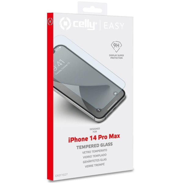 Celly Skärmskydd Härdat glas iPhone 14 Pro Max Transparent