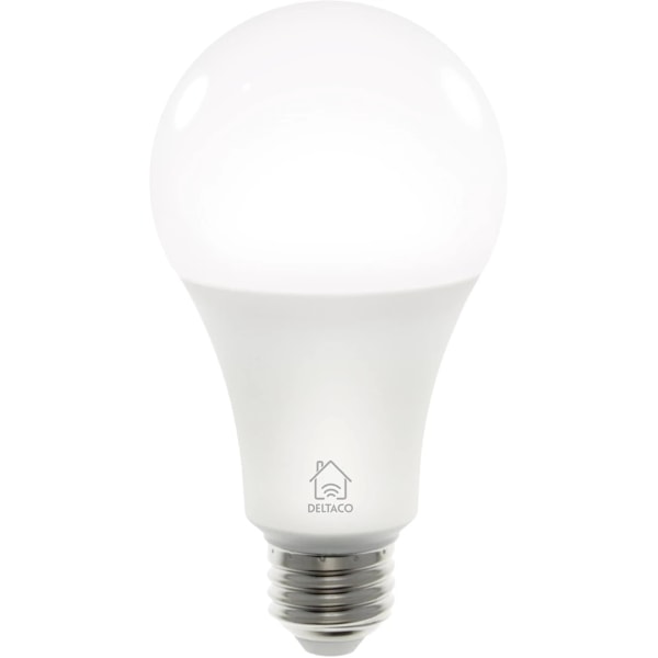 Deltaco Smart LED-Lampa E27, WiFi, dimbar, kall/varm-vit