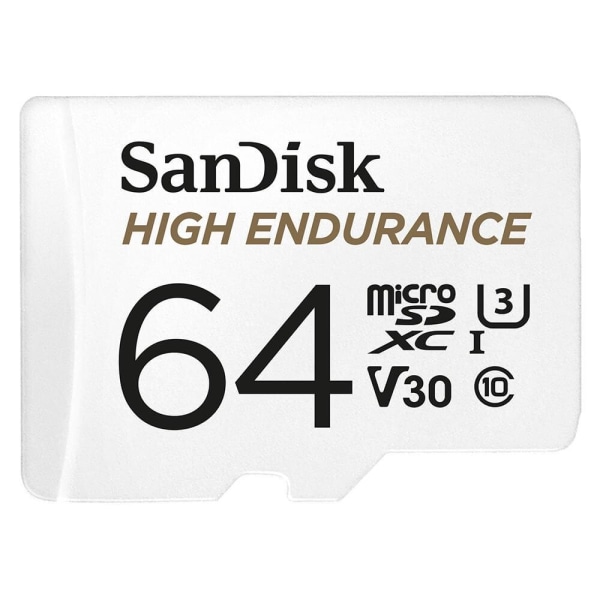 SANDISK MicroSDXC 64GB High Endurance med adapter