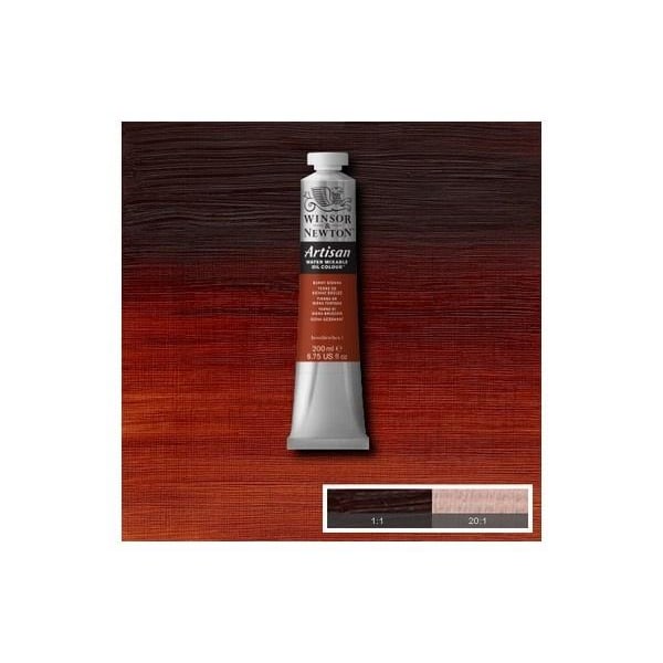 WINSOR Artisan water mix oil 200ml burnt sienna 074