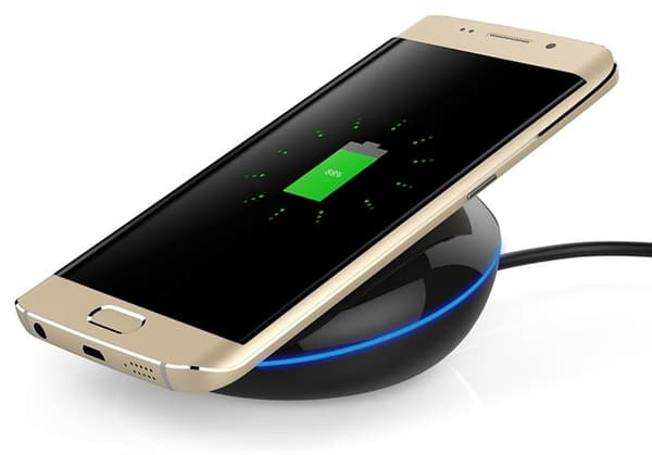 Trådløs Qi oplader, fast charge Sort (WA-14)