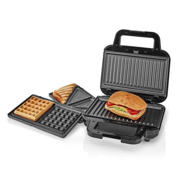 Nedis Multi Grill | Grill / Sandwich / Waffle | 700 W | 22 x 12.