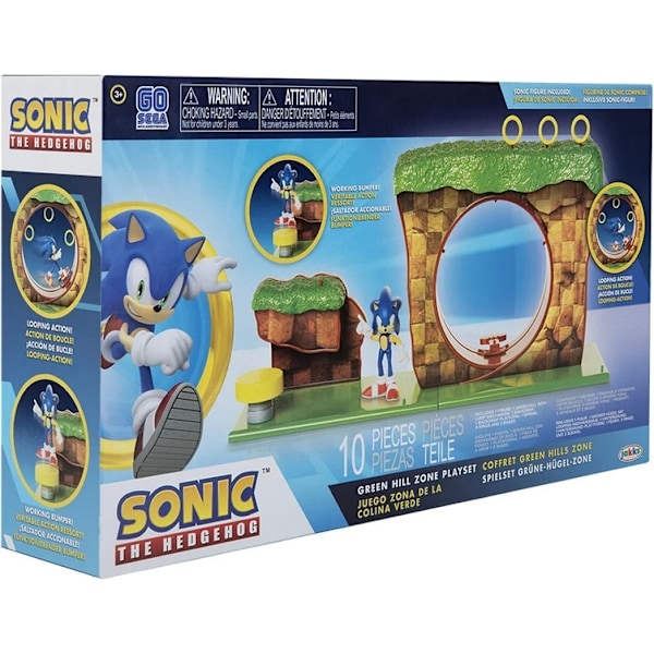 JAKKS Pacific SEGA Sonic: Green Hill Zone -leikkisetti