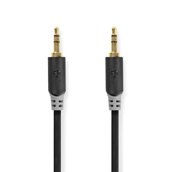 Nedis Stereo Audio kabel | 3.5 mm Hanstik | 3.5 mm Hanstik | Guldplateret | 5.00 m | Runde | Antracit | Box