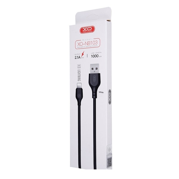 XO NB103 USB - Lightning-Kabel (2,1A) 1m, Vit