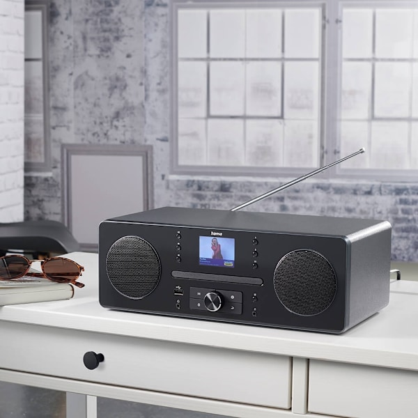 Hama FM/DAB+/CD/BT Internetradio DIR1570CBT Svart