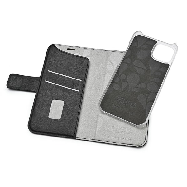 Onsala Wallet Case Eco 2 Card Slots MagSeries Sort - iPhone 15 P Svart