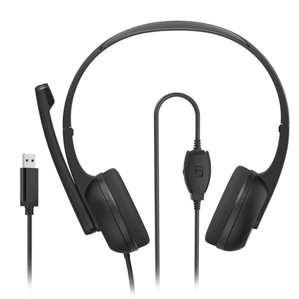 Hama Headset PC Office Stereo On-Ear HS-USB250 V2 Sort