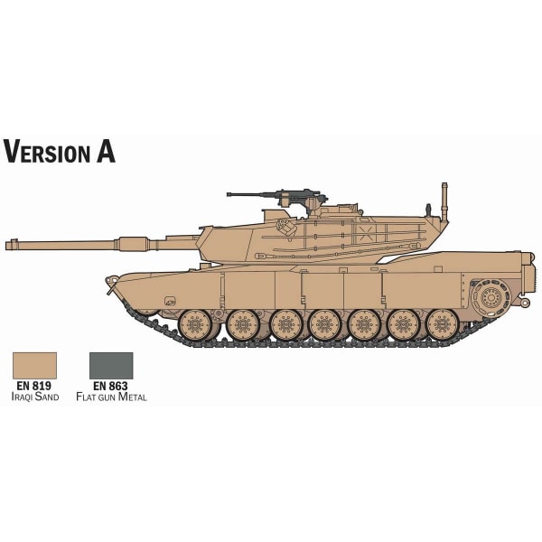 ITALERI 1:72 Complete modeling set M-1 Abrams