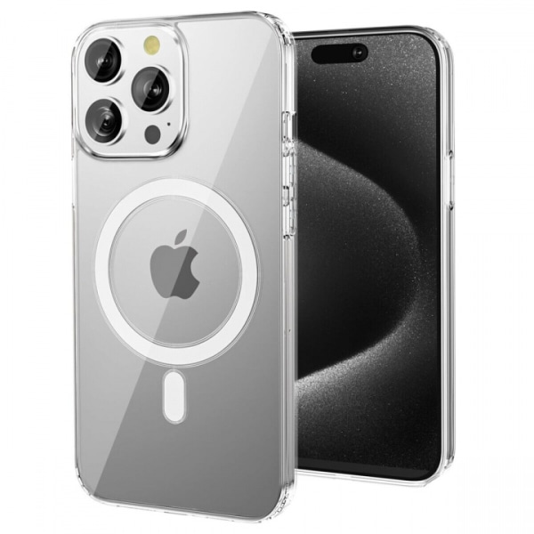 Case compatible with MagSafe for iPhone 15 Plus, Transparent Transparent