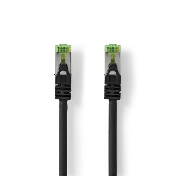 Nedis CAT7 netværkskabel | S/FTP | RJ45 Han | RJ45 Han | 10.0 m | Snagless | Runde | LSZH | Sort | Konvolut